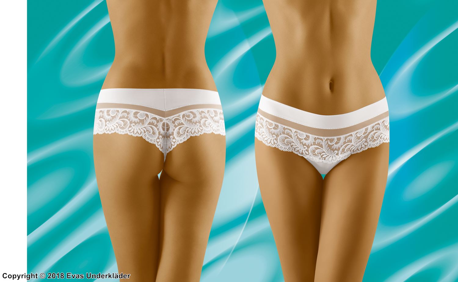 Tanga, transparente Einlagen, Blumenspitze, elegantes Design